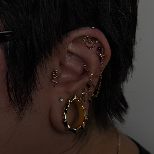 Bombshell Ear Edit ✨🪡 at Bombshell Body Piercings in Addison, TX